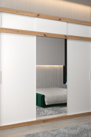 Šatní skříň Abi T1 s nástavcem v dubu artisan