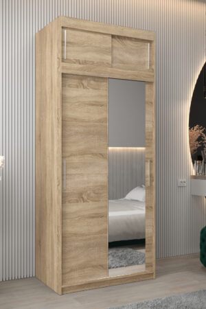 Šatní skříň Abi T2 s nástavcem v dubu Sonoma