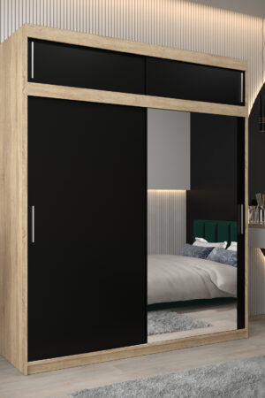 Šatní skříň Abi T2 s nástavcem v dubu Sonoma