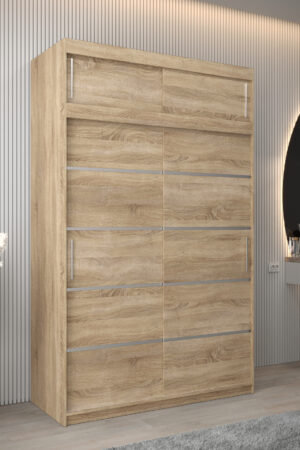 Šatní skříň Abi V1 s nástavcem v dubu sonoma