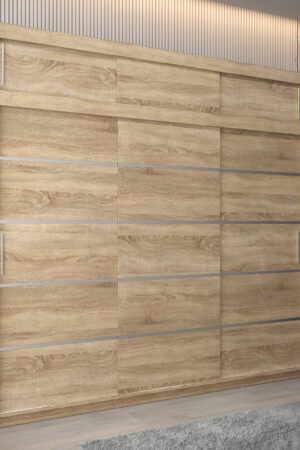 Šatní skříň Abi V1 s nástavcem v dub sonoma