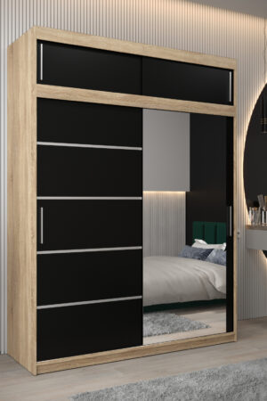 Šatní skříň Abi V2 s nástavcem v dekoru Dub Sonoma