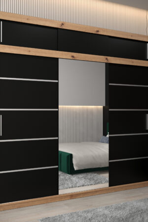 Šatní skříň Abi V2 s nástavcem v dekoru dub artisan