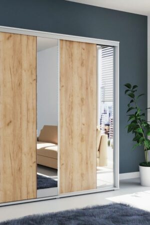 Šatní skříň Ska A4 XL v bílé barvě