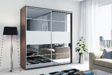 Šatní skříň Ska A6 XL bílá 100 cm