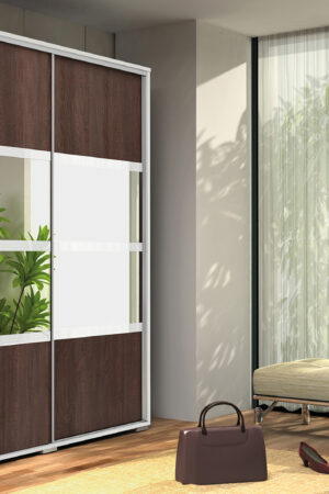 Šatní skříň Ska A9 XL v bílé barvě