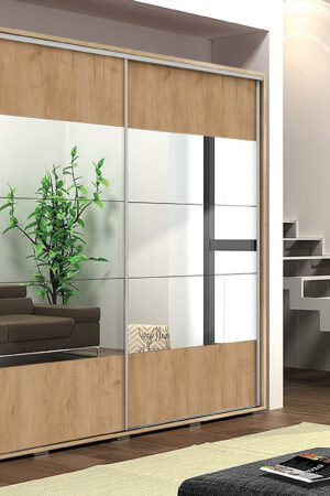 Bílá šatní skříň Ska A17 XL o rozměrech 100 cm