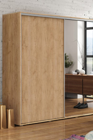 Moderní šatní skříň Ska A20 v dub craft zlatý