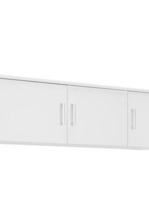 Bílý nástavec na skříň Xora, rozměry 157x43x54 cm