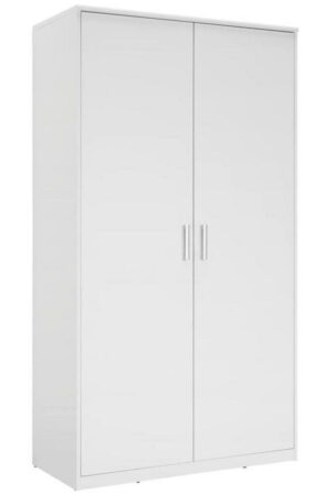 Bílá šatní skříň Xora s otočnými dveřmi