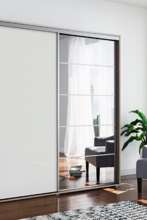 Šatní skříň Ska A21 XL v dub sonoma s bílými dveřmi