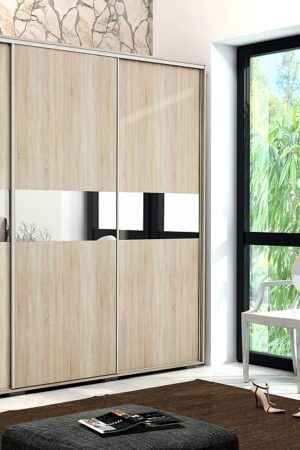 Šatní skříň Ska A27 XL v bílé barvě