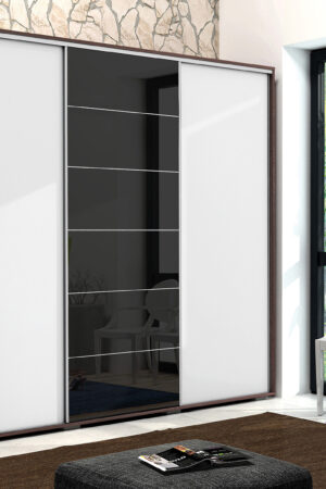 Šatní skříň Ska A28 XL v bílé barvě