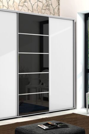 Šatní skříň Ska A28 XL v bílé barvě