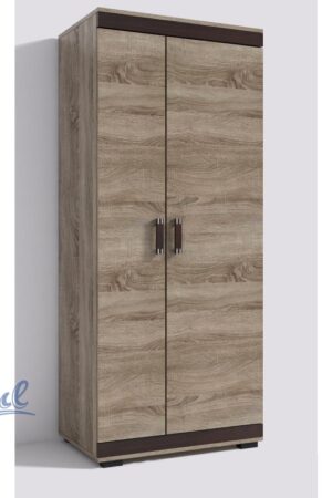 Šatní skříň P2 s dveřmi Lancelot v dubu sonoma