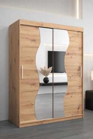 Šatní skříň Abi Mr s posuvnými dveřmi v dub artisan