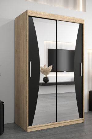 Šatní skříň Abi Mo s posuvnými dveřmi v dubu sonoma