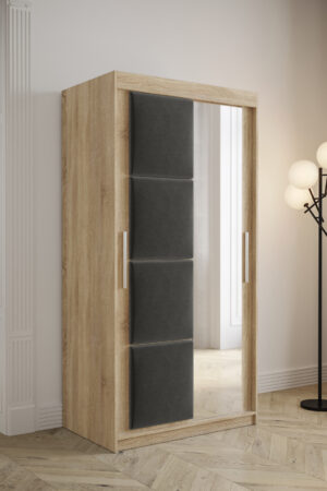 Šatní skříň Abi Tapi s posuvnými dveřmi a zrcadlem