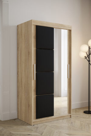 Šatní skříň Abi Tapi s posuvnými dveřmi v Dub Sonoma