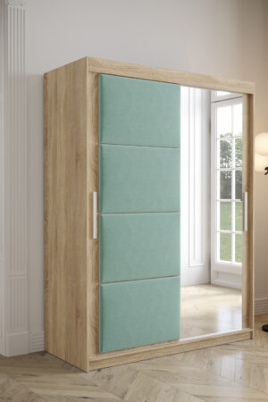 Šatní skříň Abi Tapi v dubu Sonoma s posuvnými dveřmi