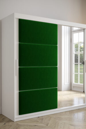 Šatní skříň Abi Tapi bílá s posuvnými dveřmi