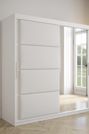 Šatní skříň Abi Tapi s bílými posuvnými dveřmi