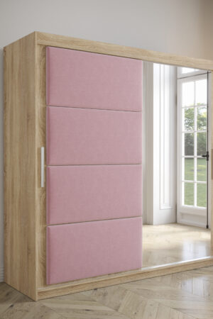 Šatní skříň Abi Tapi v dubu Sonoma s posuvnými dveřmi