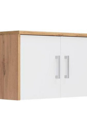 Nástavec na skříň Xora v bílém a dubu Wotan