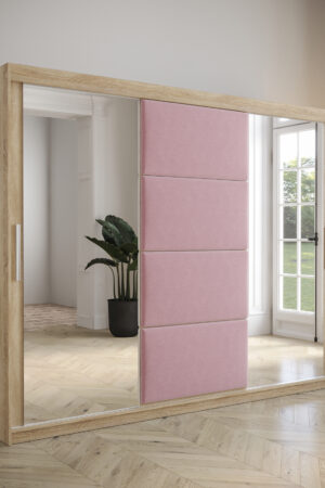 Šatní skříň Abi Tapi v barvě Dub Sonoma s posuvnými dveřmi