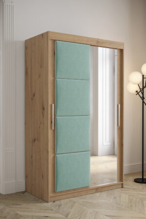 Šatní skříň Abi Tapi s posuvnými dveřmi a zrcadlem
