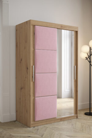 Šatní skříň Abi Tapi s posuvnými dveřmi a zrcadlem