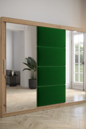 Šatní skříň Abi Tapi s posuvnými dveřmi a zrcadlem