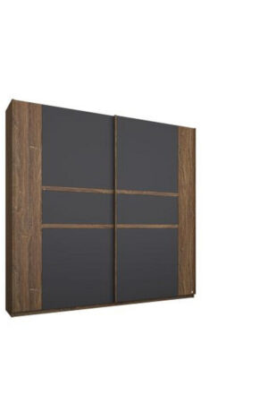 XXXL skříň s posuvnými dveřmi v šedém dekoru