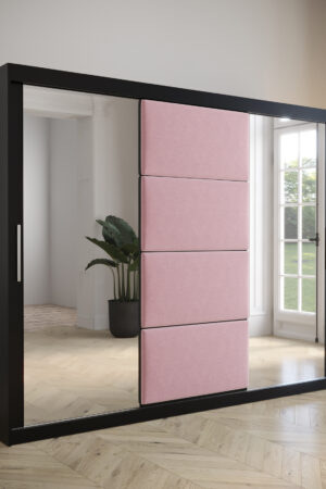 Šatní skříň Abi Tapi s posuvnými dveřmi a zrcadlem
