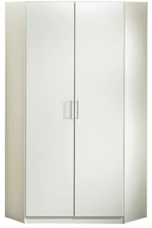 Bílá rohová skříň MID.YOU 95x198 cm