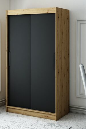 Šatní skříň Abi Leto T 120 cm s posuvnými dveřmi