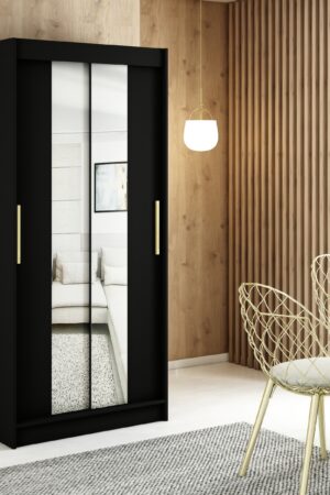 Šatní skříň Abi Mali T1 s posuvnými dveřmi a zrcadlem