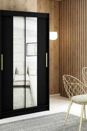 Šatní skříň Abi Mali T1 s posuvnými dveřmi a zrcadlem