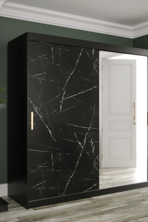 Šatní skříň Abi Marmur T2 s posuvnými dveřmi
