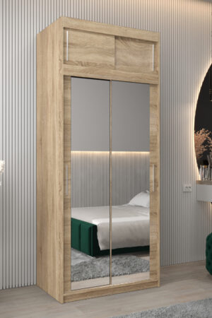 Šatní skříň Abi T3 s nástavcem v dub sonoma