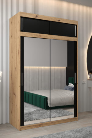 Šatní skříň Abi T3 s nástavcem v dubu artisan