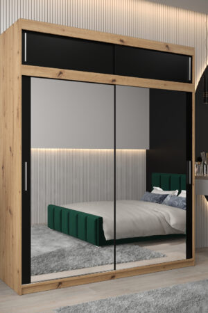 Šatní skříň Abi T3 s nástavcem v dubu Artisan