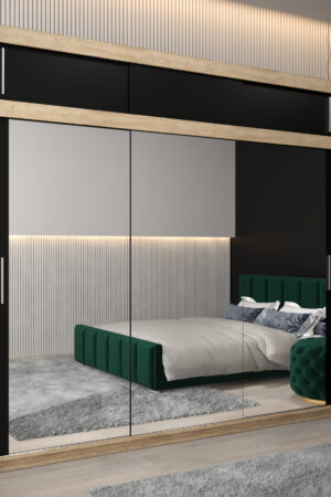 Šatní skříň Abi T3 s nástavcem v dubu sonoma