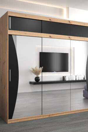 Šatní skříň Abi Mo s nástavcem dub artisan