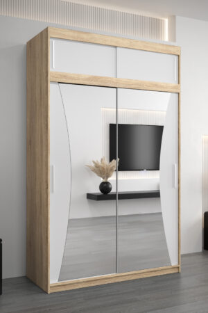 Šatní skříň Abi Mo s nástavcem v dubu sonoma