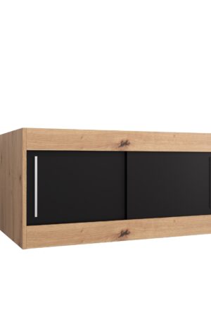 Nástavec na skříň Abi v bílé barvě a dub artisan