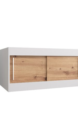 Nástavec na skříň Abi v bílé barvě a dub artisan