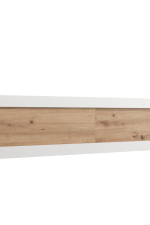 Nástavec na skříň Abi v bílé barvě a dub artisan