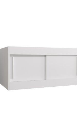 Nástavec na skříň Abi v bílé barvě, rozměr 100 cm