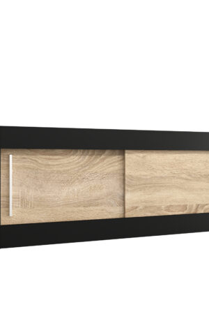 Nástavec na skříň Abi v černé barvě, 120 cm